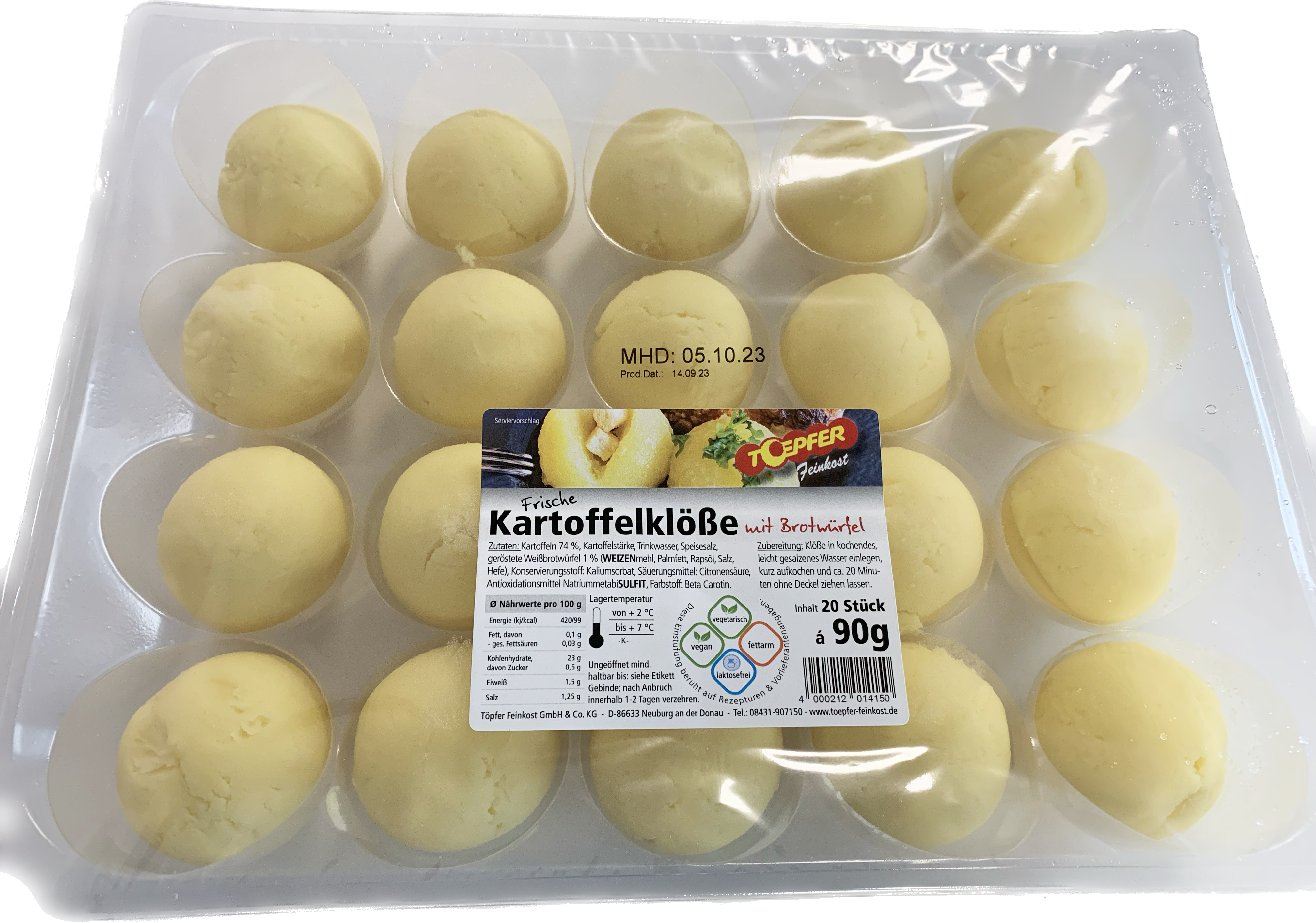 Wochenangebot KW41-42 Kartoffel-Knödel mit Brot