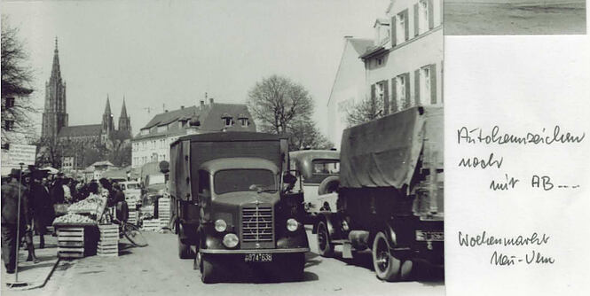 Wochenmarkt 1955