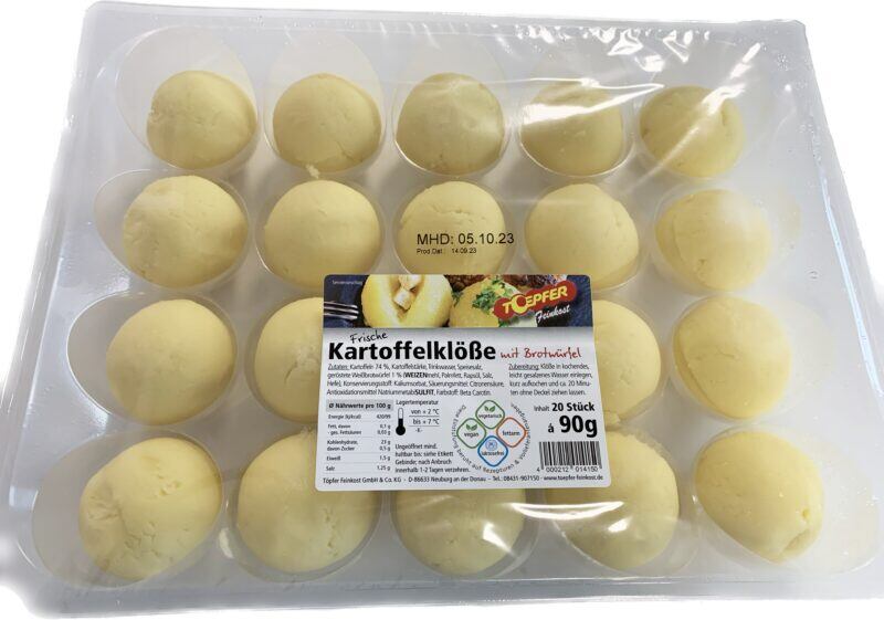 Kartoffelknödel mit Brot