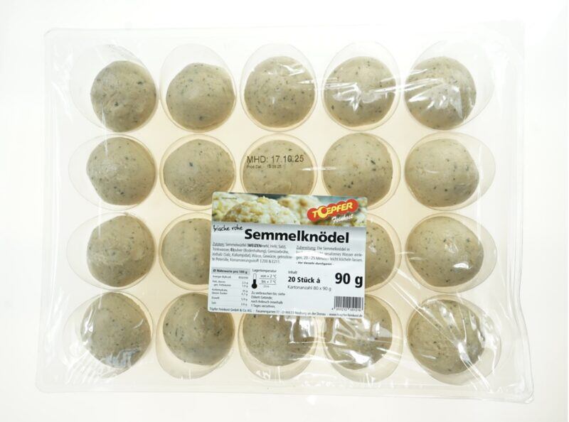 Semmelknödel gerollt